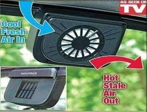 SOLAR POWERED CAR COOLING FAN SYSTEM as seen on TV - KEEP YOUR CAR COOL AND CLEAN