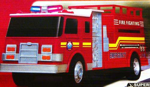 BATTERY OPERATED RADIO CONTROL SAVIOR 3 LAND HERO FIRE FIGHTING TRUCK + FREE XMAS GIFT
