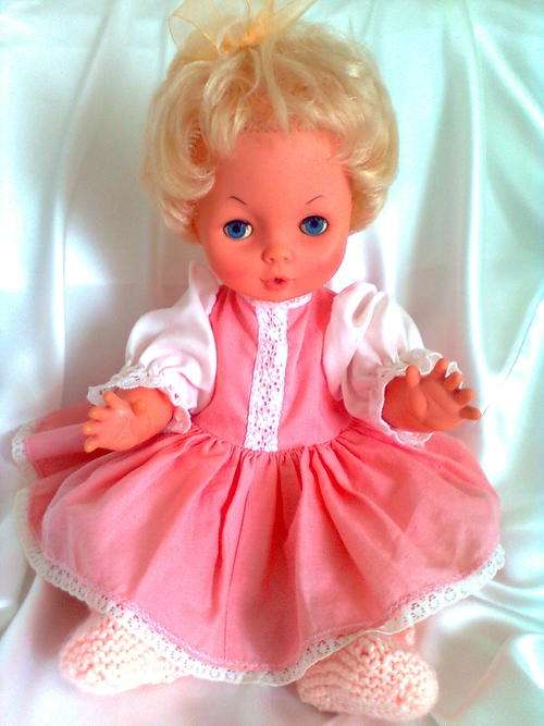 Old vinyl doll