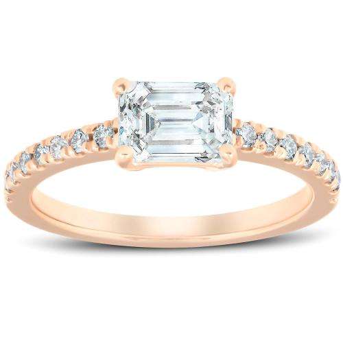 White 1CT 5*7MM D color Emerald Cut VVS1 With Certificate Moissanite Loose Gemstone Excellent Cut