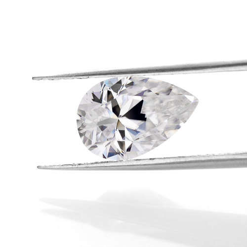 Lovely 5 X 8 MM 1.00 Carat VVS1 GH White Pear Shape Cut Loose Moissanite For Ring With Certificate