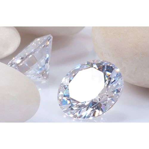 Lovely 6.5 MM 1.00 Carat VVS1 D White Round Shape Cut Loose Moissanite With Certificate