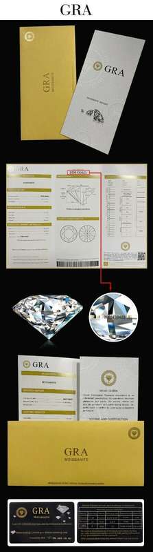 Lovely 6.5 MM 1.00 Carat VVS1 D White Round Shape Cut Loose Moissanite With Certificate