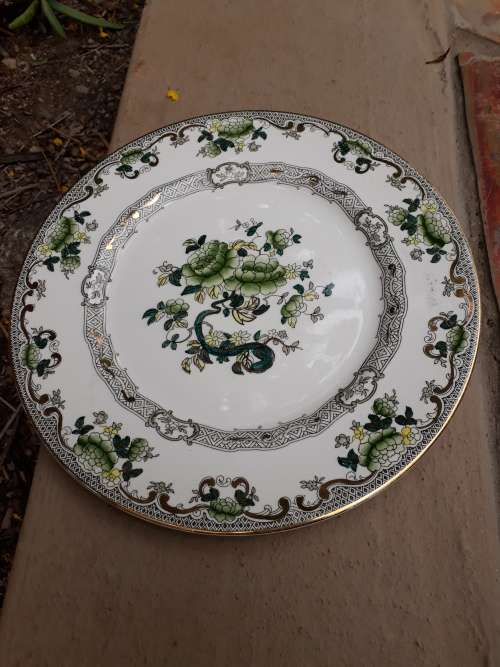 SUPERB & MAGNIFICENT CROWN DEVON FIELDING DINNER PLATE WITH ORIENTAL CHRYSANTHEMUM DECOR GILT WOW!