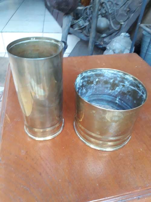 BUILD SA BUY SA. TWO HAND MADE BRASS ITEMS PLANTER & VASE MADE IN CAPE TOWN!1