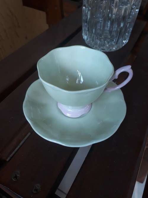 VERY SUBTLE & PRETTY ROYAL ALBERT PASTELLA SMALLER CUP & SAUCER READ DESC.