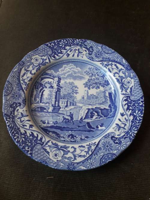 SPODE ITALIAN SIDE PLATE, GORGEOUS BLUE & WHITE (NOT COPELAND)