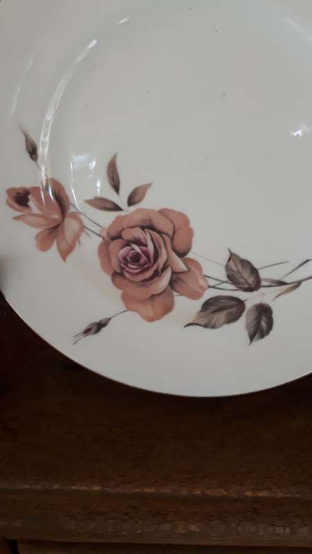 VINTAGE BELIEVED `50`S ROYAL ALBERT `PRELUDE` SIDE PLATE DUSTY PINK ROSES