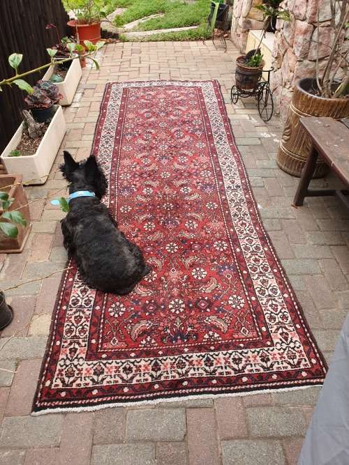 BEAUTIFUL PERSIAN HAND KNOTTED HAMADAN RUNNER FLORAL ETC 305CM WIDTH 107CM