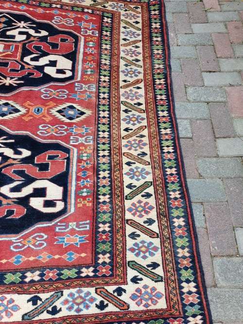 for JOHSMI4716 ONLYBEAUTIFUL HAND KNOTTED AFGHAN ORIENTAL/PERSIAN KAZAK RUG GEOMETRIC FLORAL