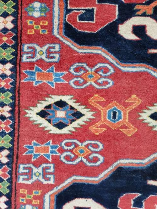 for JOHSMI4716 ONLYBEAUTIFUL HAND KNOTTED AFGHAN ORIENTAL/PERSIAN KAZAK RUG GEOMETRIC FLORAL