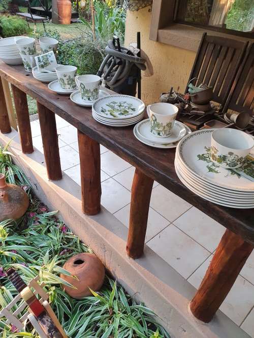 MID CENTURY VINTAGE RETRO NORWAY FIGGJO FLINT TURI DESIGN "MARKET" DINNER SERVICE