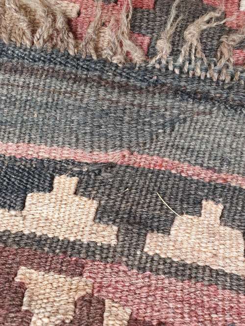 FOR JOHANNES GROBBELAAR HAND KNOTTED ORIENTAL /PERSIAN KILIM FLAT WEAVE RUG EARTHY COLOURS