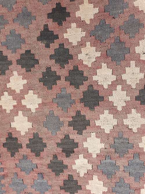 LOVELY HAND WOVEN FLAT WEAVE ORIENTAL / PERSIAN KILIM GEOMETRIC