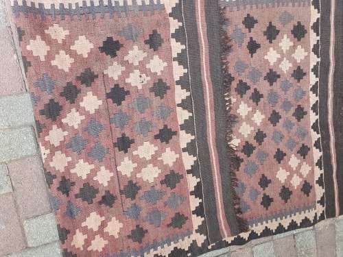 LOVELY HAND WOVEN FLAT WEAVE ORIENTAL / PERSIAN KILIM GEOMETRIC