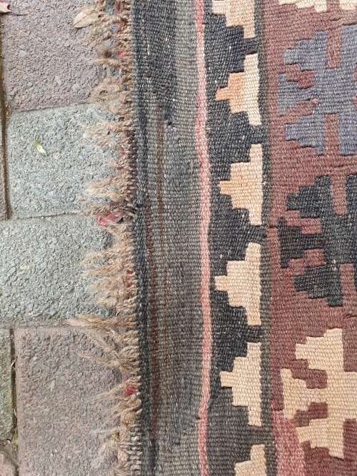 LOVELY HAND WOVEN FLAT WEAVE ORIENTAL / PERSIAN KILIM GEOMETRIC