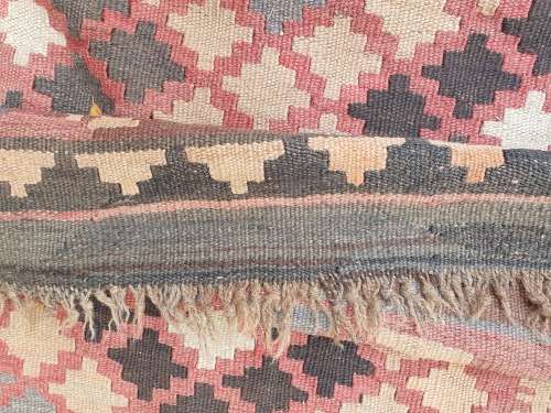 LOVELY HAND WOVEN FLAT WEAVE ORIENTAL / PERSIAN KILIM GEOMETRIC