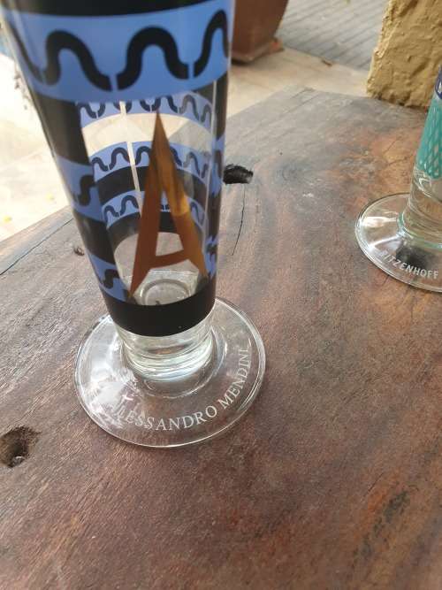 LOVELY COLLECTABLE VINTAGE RITZENHOFF BEER OR CHAMPAGNE DESIGNER GLASSES