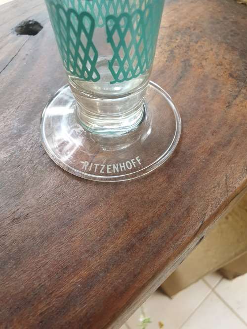 LOVELY COLLECTABLE VINTAGE RITZENHOFF BEER OR CHAMPAGNE DESIGNER GLASSES