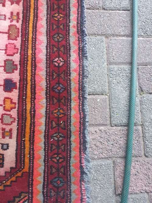 REDUCED LUSH and PLUSH PERSIAN HAND KNOTTED RUG, GEOMETRIC, FLORAL and ANIMALS