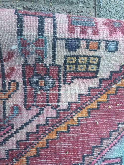 REDUCED LUSH and PLUSH PERSIAN HAND KNOTTED RUG, GEOMETRIC, FLORAL and ANIMALS
