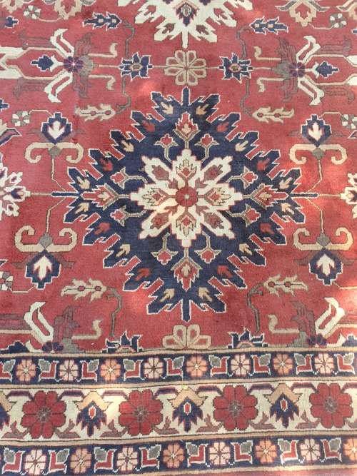 FOR QUINTON OFFERSTUNNING LARGE AFGHAN KAZAK  HAND KNOTTED CARPET GEOMETRIC FLORAL ETC. EARTHY TONES