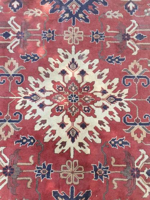 FOR QUINTON OFFERSTUNNING LARGE AFGHAN KAZAK  HAND KNOTTED CARPET GEOMETRIC FLORAL ETC. EARTHY TONES