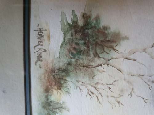 2ND OF THE LOVELY FRAMED SMALL WATERCOLOUR LANDSCAPE BY ARTIST HEATHER RIDER