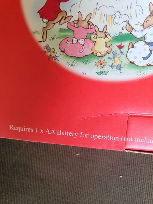 2002 ? ROYAL DOULTON NEW IN BOX BUNNYKINS NURSERY CLOCK