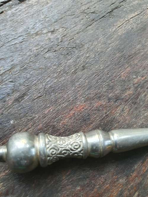 Jenna Clifford pewter candle snuffer floral design
