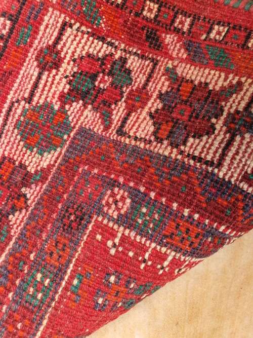 Beautiful Persian hand knotted tribal rug, geometric designs