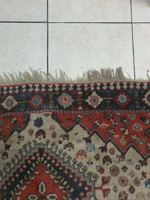 FOR SANDRA OnlyVintage?? hand knotted Yalemeh Persian rug, geometric & floral mixed tones, gorgeous!