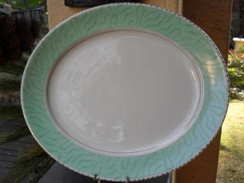 BURLEIGH WARE ART DECO 1930'S "BALMORAL"  OVAL PLATTER PLATE #2 (LARGER)