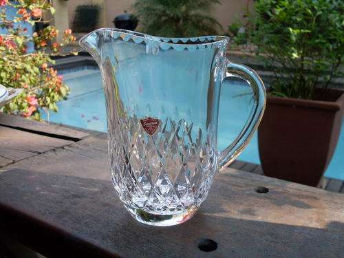 MAGNIFICENT SOMERSET 24% LEAD CRYSTAL LARGE JUG. WELL WORTHWHILE