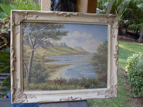 BEAUTIFULLY FRAMED NORAH ALLEN PRINT OF CAPE PENINSULA. SELLING FOR THE FAB FRAME