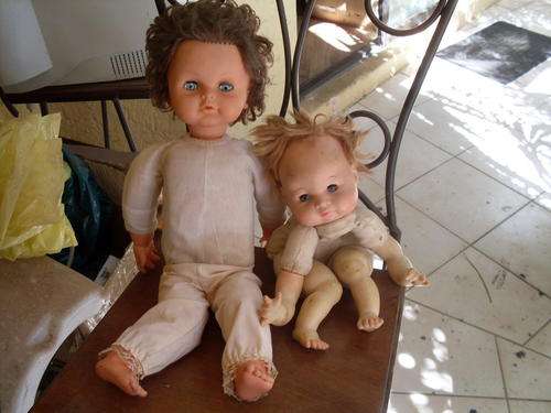 POPLIEF12345 CHUCKEY'S SIBLINGS, FAMILY OR FRIENDS, VINTAGE, PLAYED WITH PLASTIC DOLL FOR SOME TLC