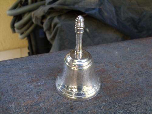SILVER PLATED NO 2 TABLE BELL. NICE RING