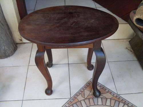 UNIQUE?? ONE OFF ? VINTAGE SOLID & HEAVY WOOD SIDE TABLE