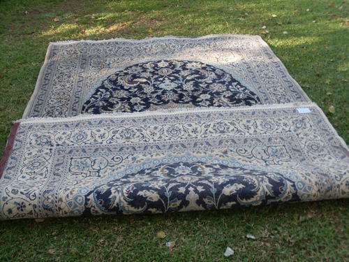 AN ABSOLUTELY STUNNING & EXCEPTIONAL HAND KNOTTED PERSIAN NAIN RUG. VERY LARGE 315 BY 194