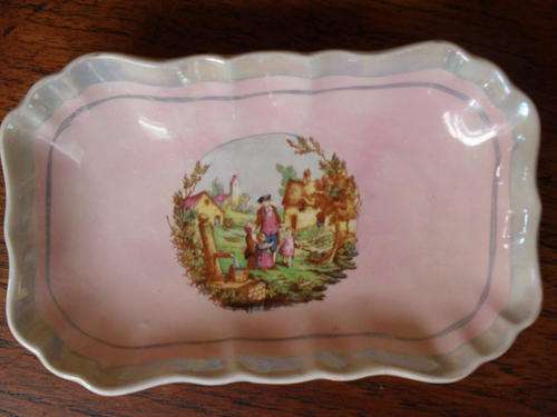 Type of Lustre,  Lancaster Sandland Ltd Pin/Sweet dish NICE! Has a limoge look pattern on it