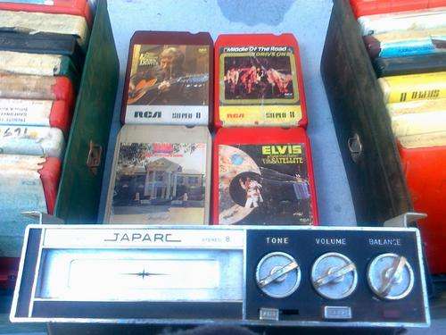 8-TRACK PLAYER & TAPES