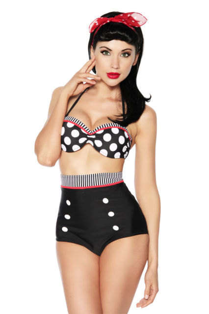 Retro High Waisted Swimwear