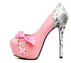 Snake Skin Red Bottom High Heels