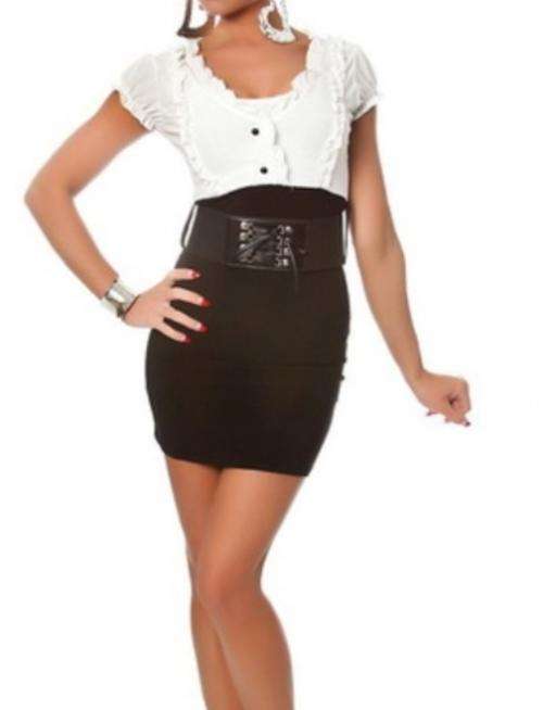 Sexy office dress with belt