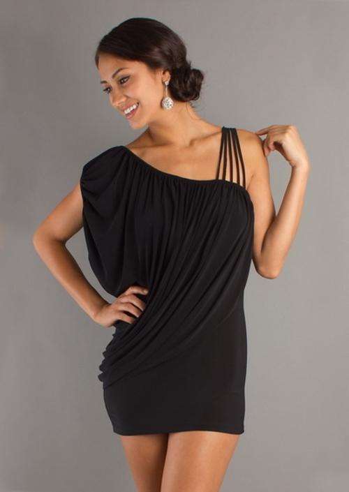 Sophisticated off the shoulder dress