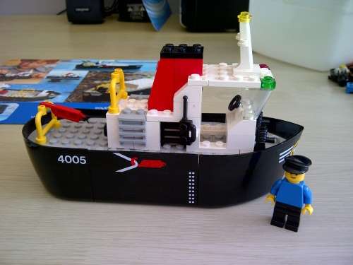 vintage lego #4005 1980's box flaps missing.