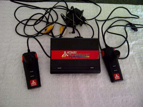 Atari Flashback (classic game console) and 2 controllers, perfect working condition