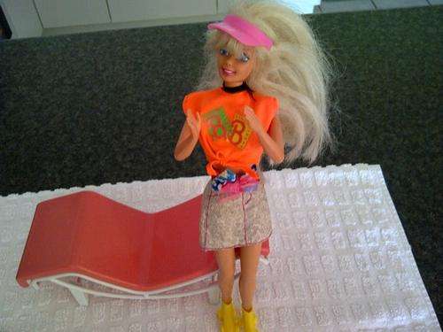 Barbie doll 1976 made by Mattel. Wearing roller skates (CHAIR NOT INCLUDED)