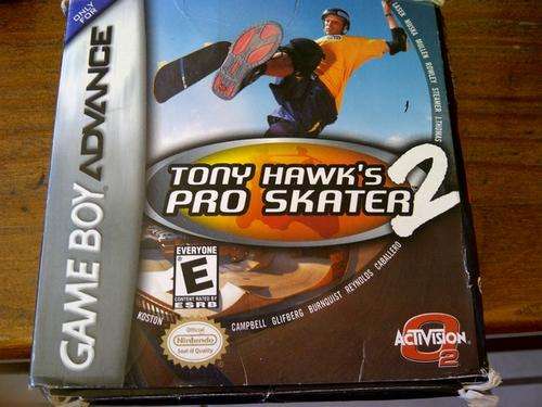 Tony Hawks pro skater 2 for gameboy advance, includes game, box and instruction manual