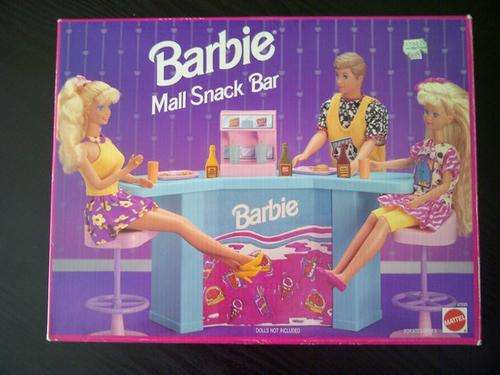 Vintage barbie mall snack bar in original packaging 1993